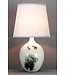 Lampe de Table en Porcelaine Chinoise Fish Paysage D.28xH53cm