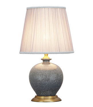 Fine Asianliving Oriental Table Lamp Porcelain Crackle Grey W25xD25xH53cm