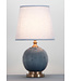 Chinese Tafellamp Porselein Reliëf Abstracte Bamboe Grijs D28xH51cm