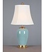 Oriental Table Lamp Porcelain Glassy Light Blue W41xD41xH69cm