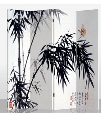 Fine Asianliving Paravent Chinois L160xH180cm 4 Panneaux Bambou