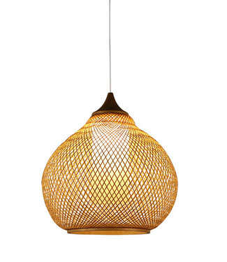 Fine Asianliving Lampe á Suspension en Bambou Fait Main - Rosalyn D.41xH35cm