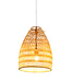 Fine Asianliving Lampe á Suspension en Bambou Fait Main - Violet D.29xH42cm