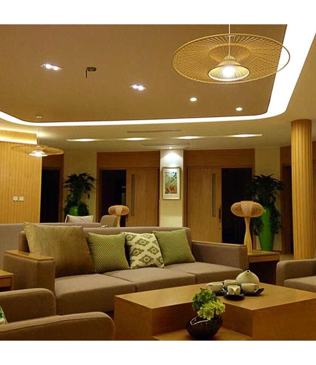 Bamboo Lampshade Pendant Light Handmade - Stella D90cm