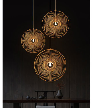 Fine Asianliving Bamboo Pendant Light Lampshade Handmade - Gracious D60cm