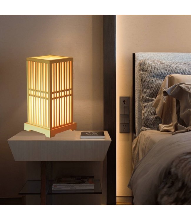 Japanische Lampe Shoji Natur - Tokyo B20xT20xH41.5cm