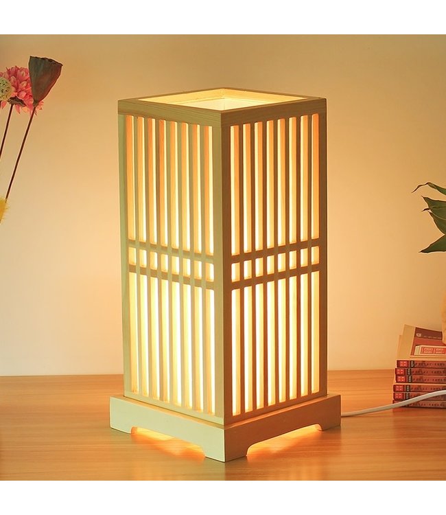 Lampada da Tavolo Giapponese Naturale - Tokyo L20xP20xA41.5cm