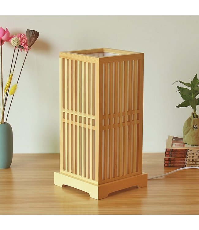 Japanische Lampe Shoji Natur - Tokyo B20xT20xH41.5cm