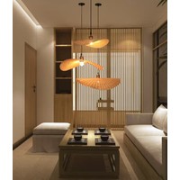 Bamboo Hanging Lamp  Estelle Handmade W50xD45xH8cm