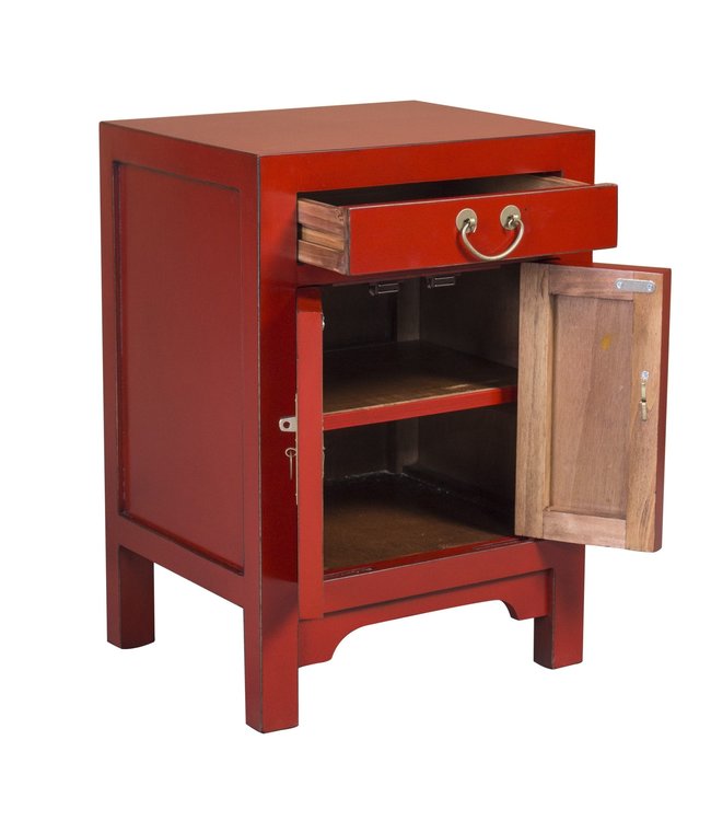 Chinees Nachtkastje Lucky Rood - Orientique Collectie B42xD35xH60cm