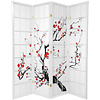 Fine Asianliving Paravent Japonais 4 panneaux L180xH180cm Shoji Papier de Riz - Cerisier en Fleurs