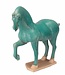 Chinees Paard Blauw Terracotta Porselein Handgemaakt B44xD14xH42cm