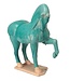 Cheval Bleu Chinois Porcelaine L44xP14xH42cm