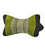 Fine Asianliving Almohada para cuello Tailandés Verde Meditación Kapok 18x32cm