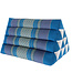 Fine Asianliving Cuscino Triangolare Cuscino per Meditazione Tailandese 50x30cm Blu