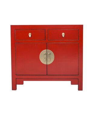 Fine Asianliving PREORDER WEEK 19 Chinese Kast Rood - Lucky Red - Orientique Collection B90xD40xH80cm