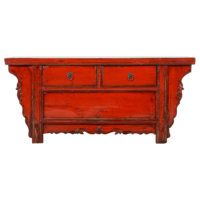 Antique Chinese Cabinet Red Glossy W105xD41xH45cm