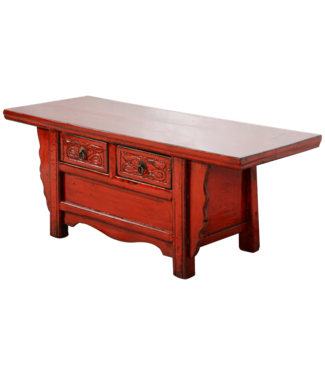 Fine Asianliving Antieke Chinese Kast Rood Glossy B101xD39xH40cm