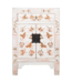 Chinese Kast Wit Handgeschilderd Vlinders B58xD37xH85cm