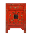 Chinese Kast Rood Handgeschilderd Vlinders B58xD37xH85cm