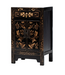 Armoire Chinoise Noire Papillons Peints à la Main L58xP37xH85cm
