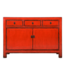 Aparador Chino Antiguo Rojo Alto Brillo A128xP40xAlt90cm