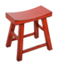 Chinese Stool Red High Gloss W46xD22xH47cm