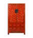 Antiker Chinesischer Hochzeitsschrank Rot Gold Handbemalt B105xT50xH188cm