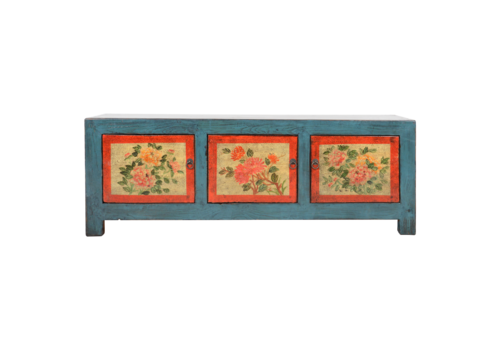 Fine Asianliving Antique Chinese Cabinet Handpainted W153xD41xH56cm