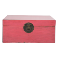 Antieke Chinese Kist Roos Roze B93xD60xH43
