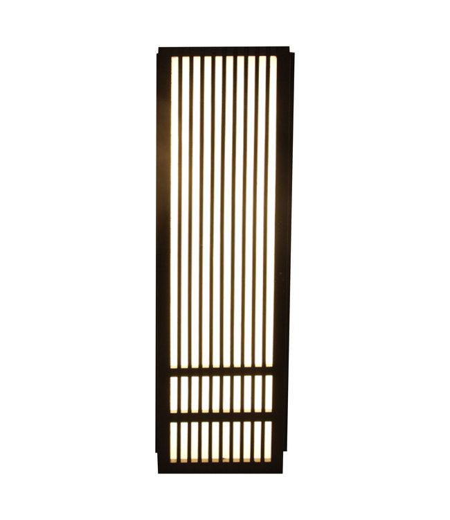Japanse Wandlamp Shoji Zwart Kazuno B8xD15xH50cm