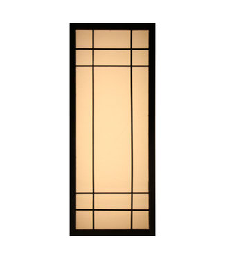 Fine Asianliving Lampada da Parete Giapponese Shoji Black Noshiro L12xP20xA50cm