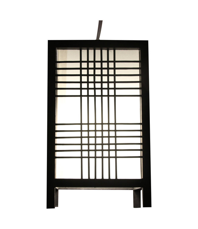 Japanese Lamp Shoji Black Ushiku W15xD15xH25cm