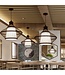 Lampada Sospensione Bamboo Nero Oliver D46xH40cm