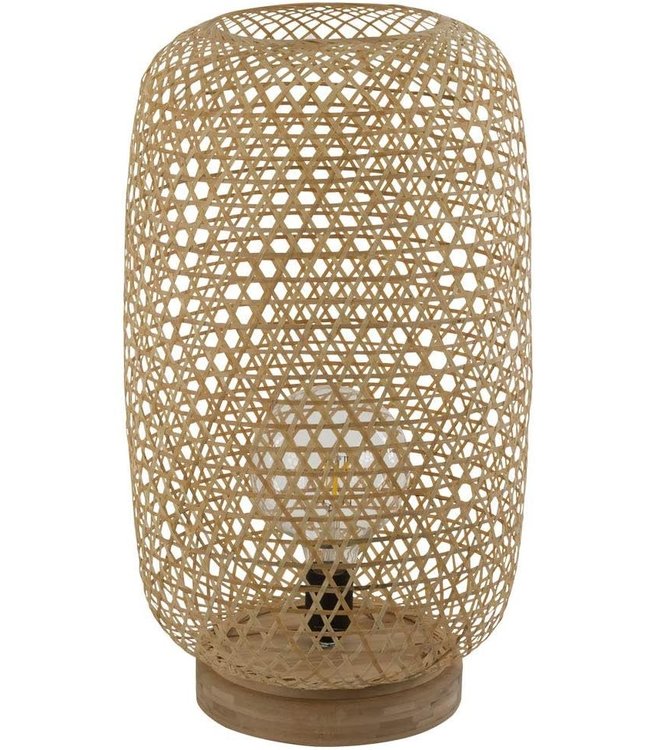 Lampe de Table en Sangle de Bambou Sanako L28xP21xH27cm