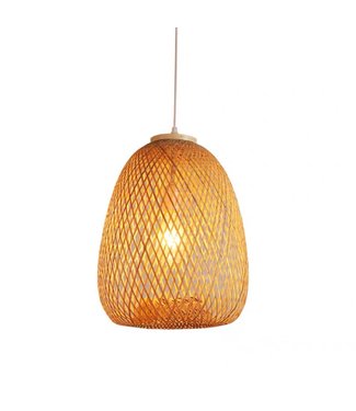 Fine Asianliving Lampada a Sospensione in Bambù Fatta a Mano - Tania D30xH40cm