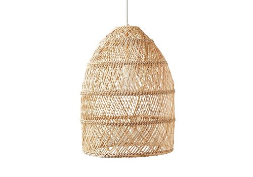 Fine Asianliving Lampe á Suspension Sangle en Bambou Fait Main - Evelyn D24xH52cm