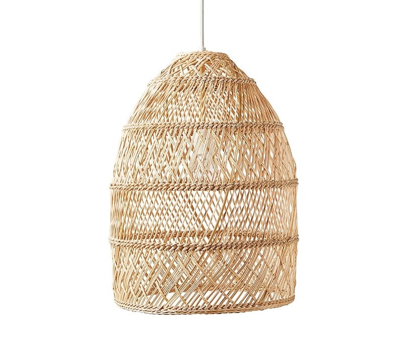 Lámpara Colgante de Tela de Bambú Evelia D34xH56cm