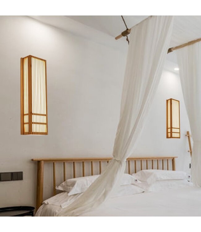 Lámpara de Pared Japonesa Shoji Natural Nishio An8xP15xAl50cm