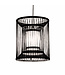 Bamboo Pendant Light Black Handmade - Alex D30xH45cm