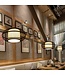 Bamboo Lampshade Pendant Light Black Handmade - Jake D60xH30cm