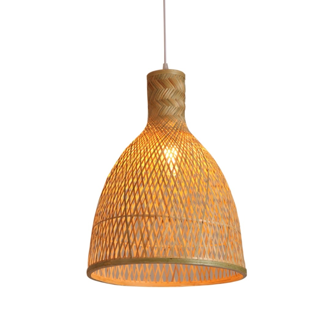 Bamboo Pendant Light Handmade - Paige 