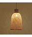 Lampada a Sospensione in Bambù Fatta a Mano - Paisley D30xH55cm