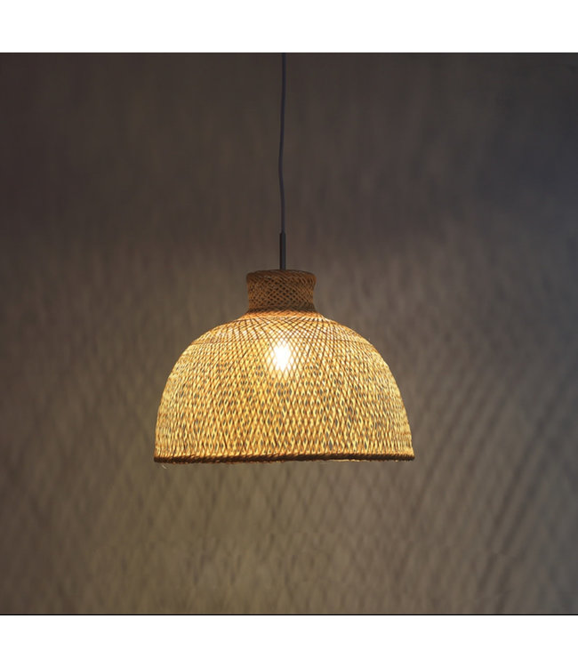 Bamboo Lampshade Pendant Light Handmade - Payton D40xH29cm