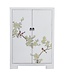 Armario Chino Blanco Flores Pintado a Mano An80xP35xAl99cm