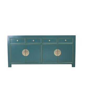 Fine Asianliving Chinese Sideboard Teal Blue W180xD40xH85cm