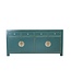 Chinese Sideboard Teal Blue W180xD40xH85cm