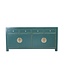 Credenza Cinese Blu Ottanio L180xP40xH85cm