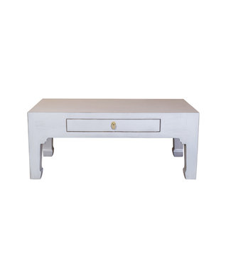 Fine Asianliving Table Basse Chinoise Gris Pastel - Orientique Collection L110xP60xH45cm