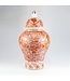 Chinese Ginger Jar Dragon Red Handpainted D33xH61cm